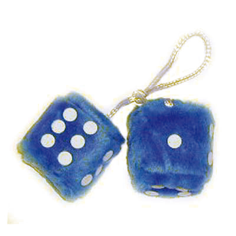 www.uspartsgermany.de - FUZZY DICE 6CM BLAU