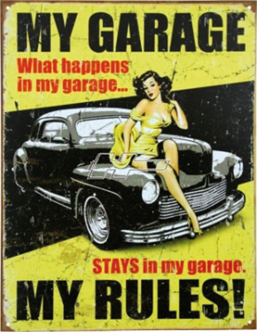 www.uspartsgermany.de - BLECHSCHILD MY GARAGE